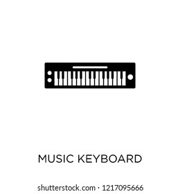 music Keyboard icon. music Keyboard symbol design from Music collection. Simple element vector illustration on white background.