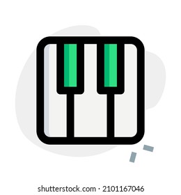 Distribución del teclado musical con múltiples efectos de sonido