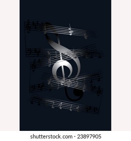 music key.vector image