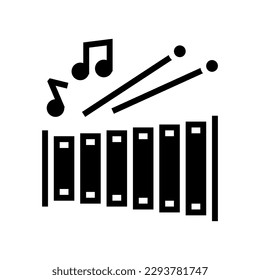 music kid leisure glyph icon vector. music kid leisure sign. isolated symbol illustration
