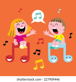 Music Kids Singing