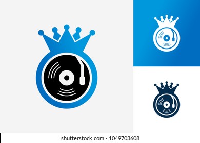 Music King Logo Template Design Vector, Emblem, Design Concept, Creative Symbol, Icon