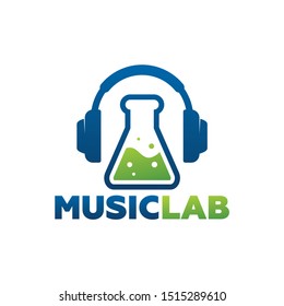 Music Lab Logo Template Design
