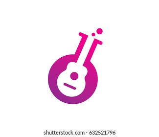 Music Lab Logo Template Design Vector, Emblem, Design Concept, Creative Symbol, Icon