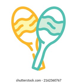 music of latin america color icon vector. music of latin america sign. isolated symbol illustration