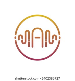 Musik mit letzterem Logo, kreatives Konzept 