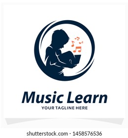 Music Learn Logo Design Template