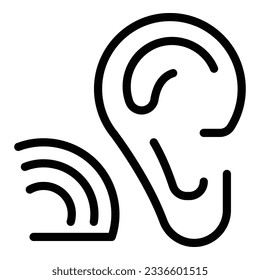 vector de contorno de icono de lección de música. Escuela infantil. Niños en educación