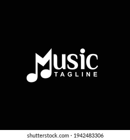 Music lettering logo, Music logo design