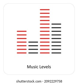 Music Levels Or Equalizer Icon Concept