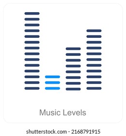Music Levels And Equalizer Icon Concept