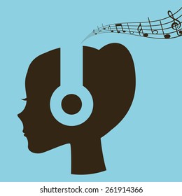music lifestyle design, vector illustration eps10 graphic 