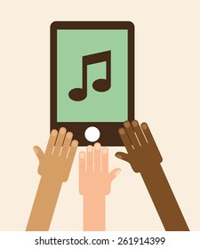 music lifestyle design, vector illustration eps10 graphic 
