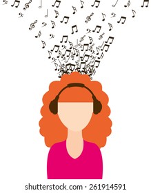 music lifestyle design, vector illustration eps10 graphic 