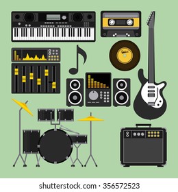 music lifestyle design, vector illustration eps10 graphic 