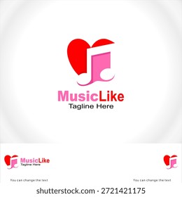 Music Like Vektor Logo Vorlage