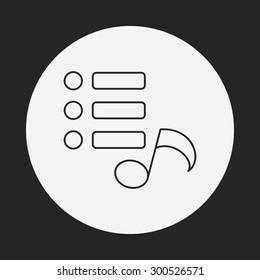 music line icon