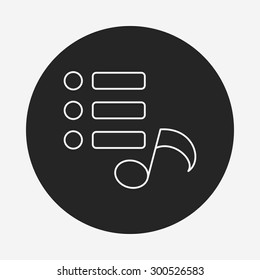 music line icon