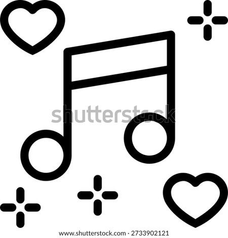 music line icon illustration vector