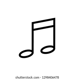 Music line icon vector