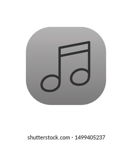 Music  - Line Vector Icon
