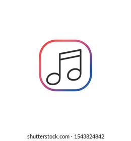 Music  - Line Vector Icon