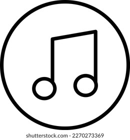 Vektordesign der Musiklinie