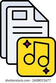 Music Line vector Icon Design