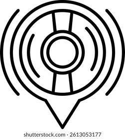 Music Line Vector Icon Design