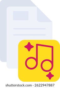 Vetor de Linha de Música Icon Design