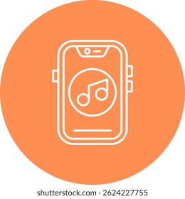 Vetor de Linha de Música Icon Design