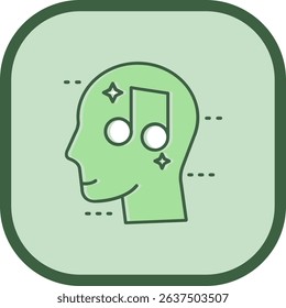Music Line vector Icon Design
