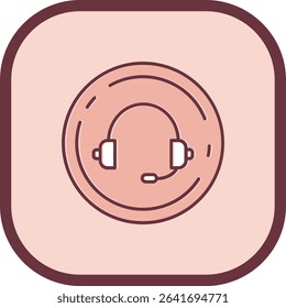Music Line vector Icon Design