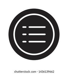 music list glyph flat vector icon