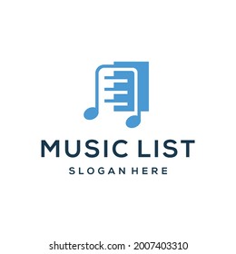 Design-Vorlage für Musik-Liste