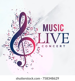 music live concert poster flyer template design