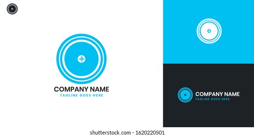 Music Logo - All elements on this template are editable with vector software.