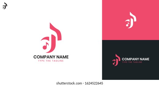Music Logo - All elements on this template are editable with vector software.
