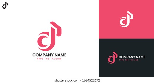 Music Logo - All elements on this template are editable with vector software.