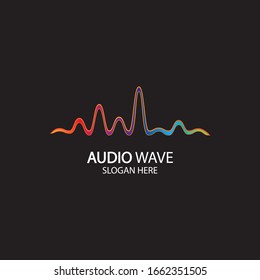 Music Logo concept sound wave, Audio Technology, Abstract Shape