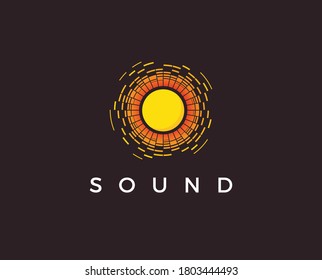 Music Logo concept sound wave, Audio Technology, Abstract Shape