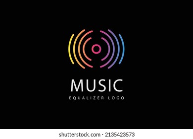 Music Logo concept sound wave, Audio Technology, Abstract Shape
