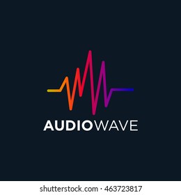 Music Logo concept sound wave, Audio Technology, Abstract Shape