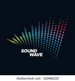 Music Logo concept Sound Wave, Audio Technology, Abstract Shape