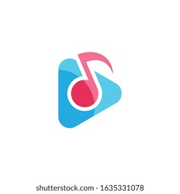 Music logo creative vector icon illustration