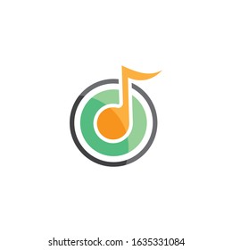 Music logo creative vector icon illustration
