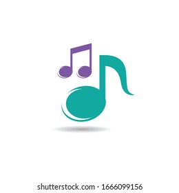 Music logo creative vector icon illustration