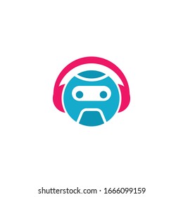 Ilustración de icono de vector creativo del logotipo de música