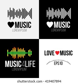 Music logo design or background