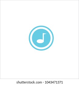 music logo design in in circle